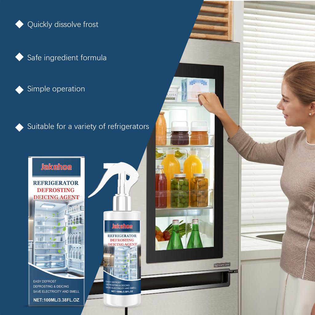 Spray Scongelante Deghiacciante Rapido per Frigorifero Antigelo Scioglie Ghiaccio Congelamento Frigo Elettrodomestico Casa Pulisce Deodorizza Spray Scongelante