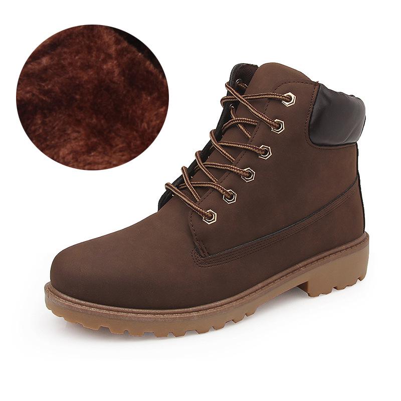 Men's High-Top Martin Boots, British Style, Plus Velvet, Large Size - Women's Retro Ankle Boots, G-3 G2