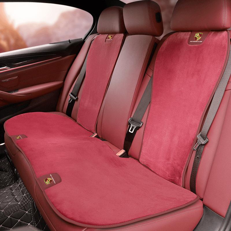 Polštářek na autosedačku Opěrka zad Luxusní semišová ventilační podložka Pro Porsche Cayenne Panamera Macan 911 718 Taycan Boxster Cayman 918