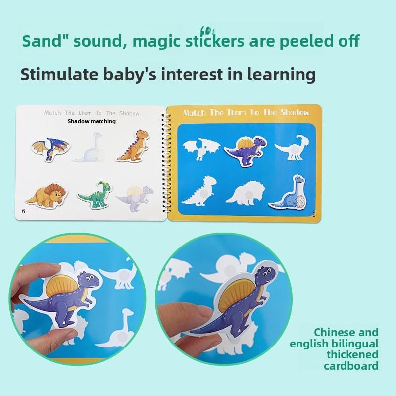 Dinosaur Quiet Book For Toddlers Diy Creative Sticker Educational Toy Gift