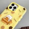 Skinny iPhone 16 Lanyard Case Compatible and fits 15 14 13 12/11promax /xsmax/xr Biscuit Bear