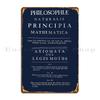 Antyczna Fizyka Prawa Ruchu Newtona Z Principia Mathematica Metalowy Znak Druk Impreza w Garażu Domowy Metalowy Znak Plakat