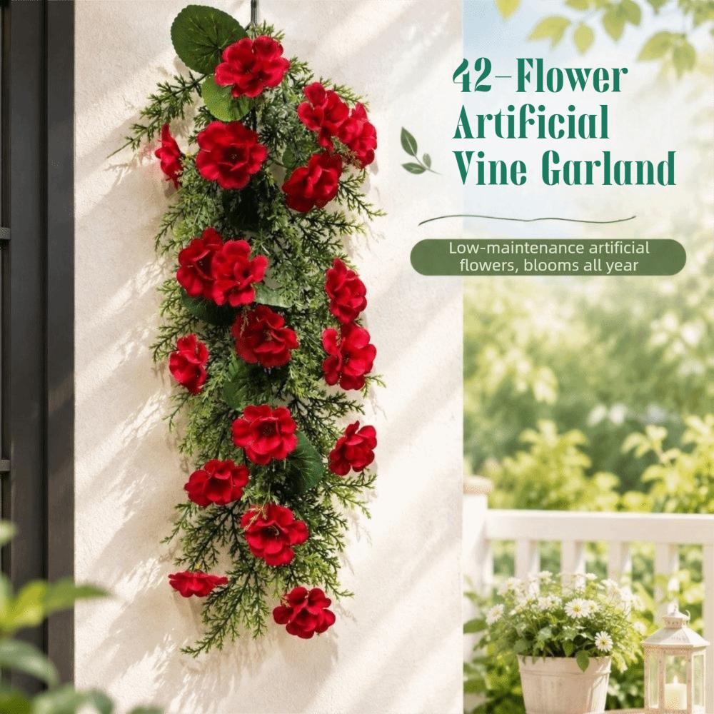 Vine Decoration Xmas Artificial Flower Vine Christmas Fake Plants Vine Wedding Decorative