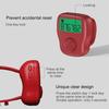 Silent Finger Counter 6 Channels Digital Tasbih Tally Clicker with LED for Prayer Knitting Sports Gift Rechargeable