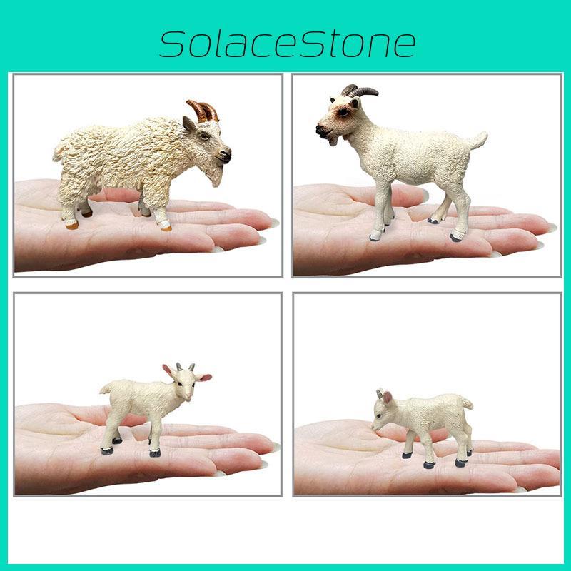 Childrens Pvc Farm Animal Model Set With Static Goat Figures For Play And Education