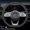 Leather Car Steering Wheel Cover for Mercedes-Benz A-class CLE-class G350 C220 C-class GLB W124 W203 W447 W212 W210 W221 W213 mo00
