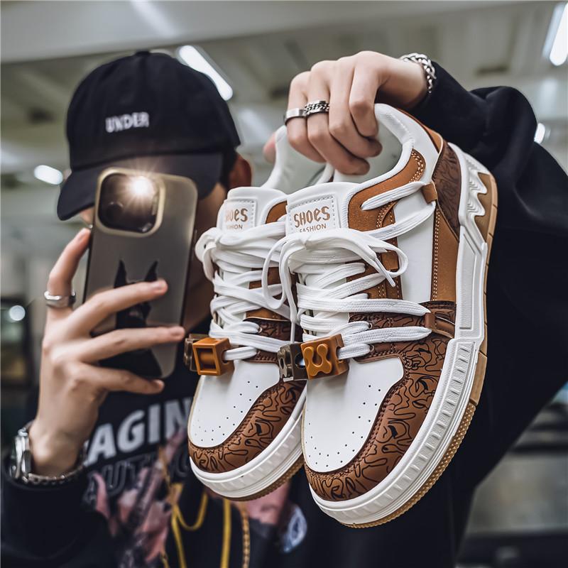 

39-44 Кроссовки для мужчин на открытом воздухе с нескользящей подошвой, роскошные дизайнерские теннисные туфли на платформе для мужчин, повседневные туфли для мальчиков, износостойкие 44