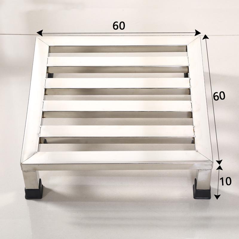 Nerezový víceúčelový regál a zvýšená spodní skříňka