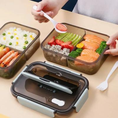 Portapranzo Cucina Lavoro Studente Attività all'aperto Viaggio Riscaldamento a microonde Contenitore per alimenti Plastica Scatola bento Conservazione Scatole per snack