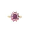 Luxury Fashion European Beautiful Women's Ring, Gold-plated Inlaid Colored Treasure Diamond Hand Jewelry New Product