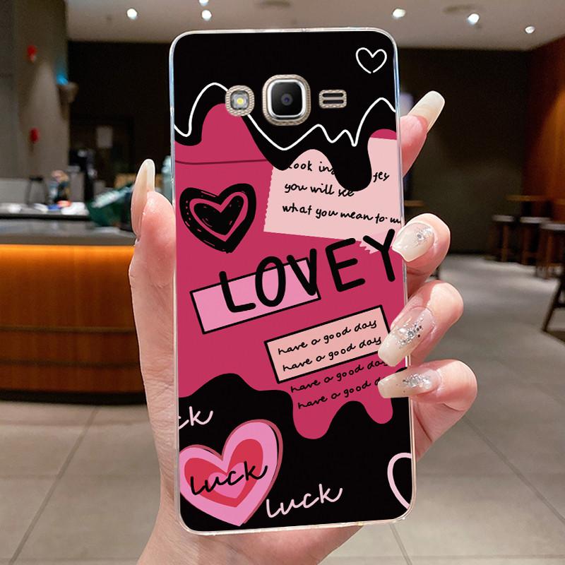 Casing For Samsung Galaxy J2 Prime / J2 Ace / Grand Prime SM-G530 G531H G532F G532G Cute Cool Boys Girls Transparent Phone Case