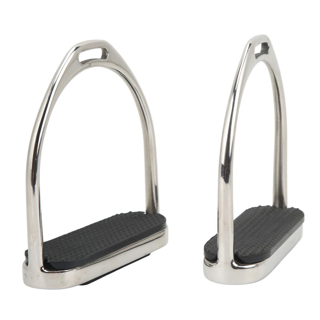 1 Pair Stainless Steel Horse Riding Stirrups Anti Skid Horse Pedal Super Lightweight Equestrian