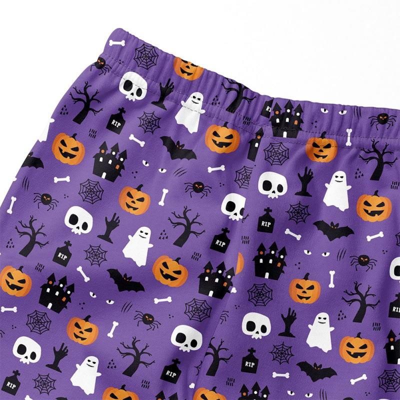 Girls' Leggings Thin Printed Sports Pants Halloween Themed Tights Children's Leggings