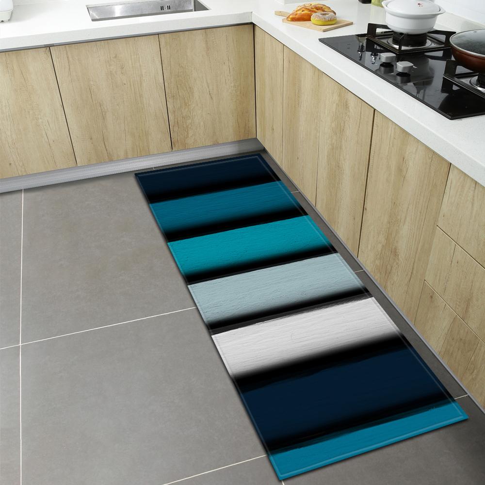 Wood Grain Kitchen Carpet Living Room Children's Floor Mat Porch Door Mat Corridor Balcony Non-slip Mat