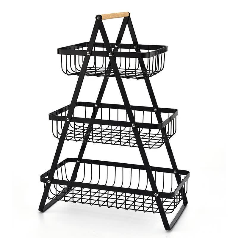 Jing Zhou Yuan Detachable Wrought Iron Fruit Basket
