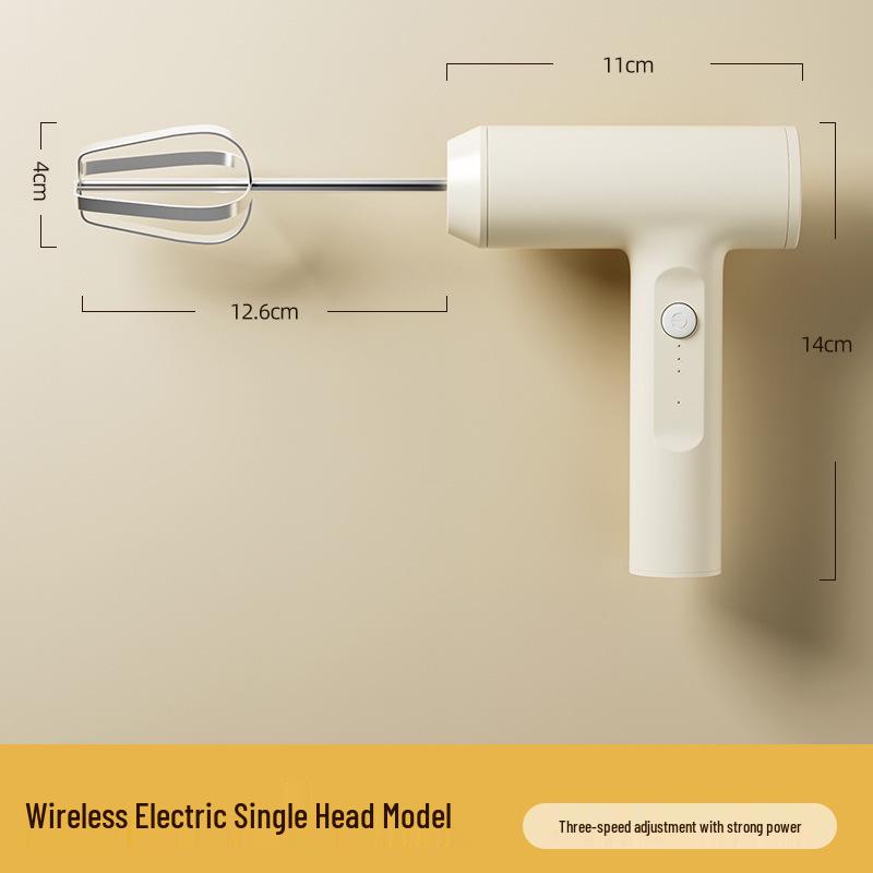 Rechargeable Stainless Steel Electric Handheld Egg Beater & Cream Whipper