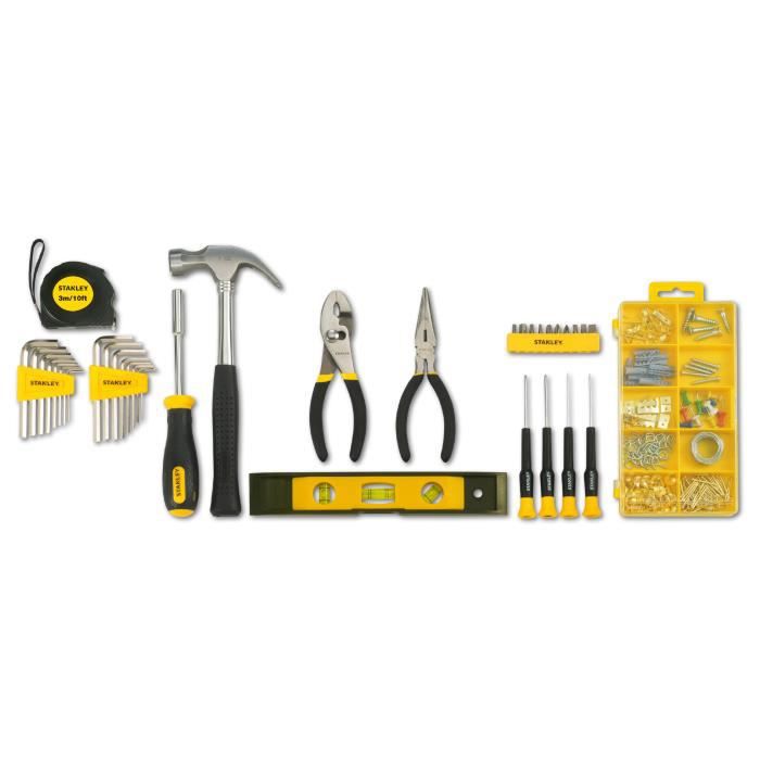 Coffret d'outils - STANLEY - STMT0-74101 - 38 pieces - Métal - Noir