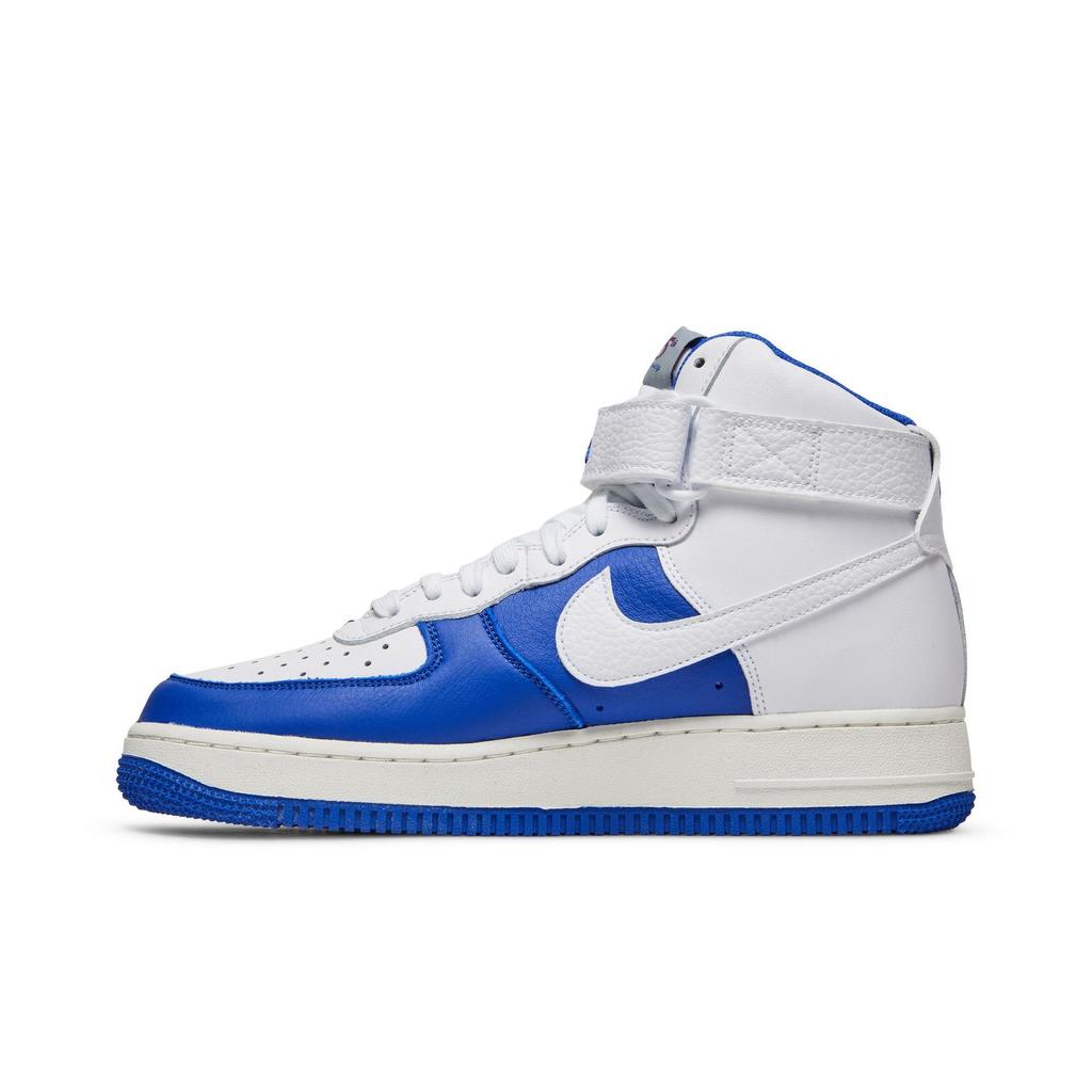 Nike Air Force 1 High '07 LV8 '75th Anniversary - Pistons' (Unisex) White / White / Hyper Royal / Sail Skate Shoes DC8870 100