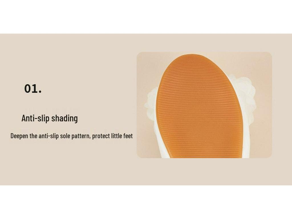 2025 Winter Lace Flower Crystal Heel Princess Shoes for Girls