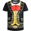 Wacky Spoof Pirate Digital Print T Shirt With Breathable Polyester For Youth Summer Casual Wear