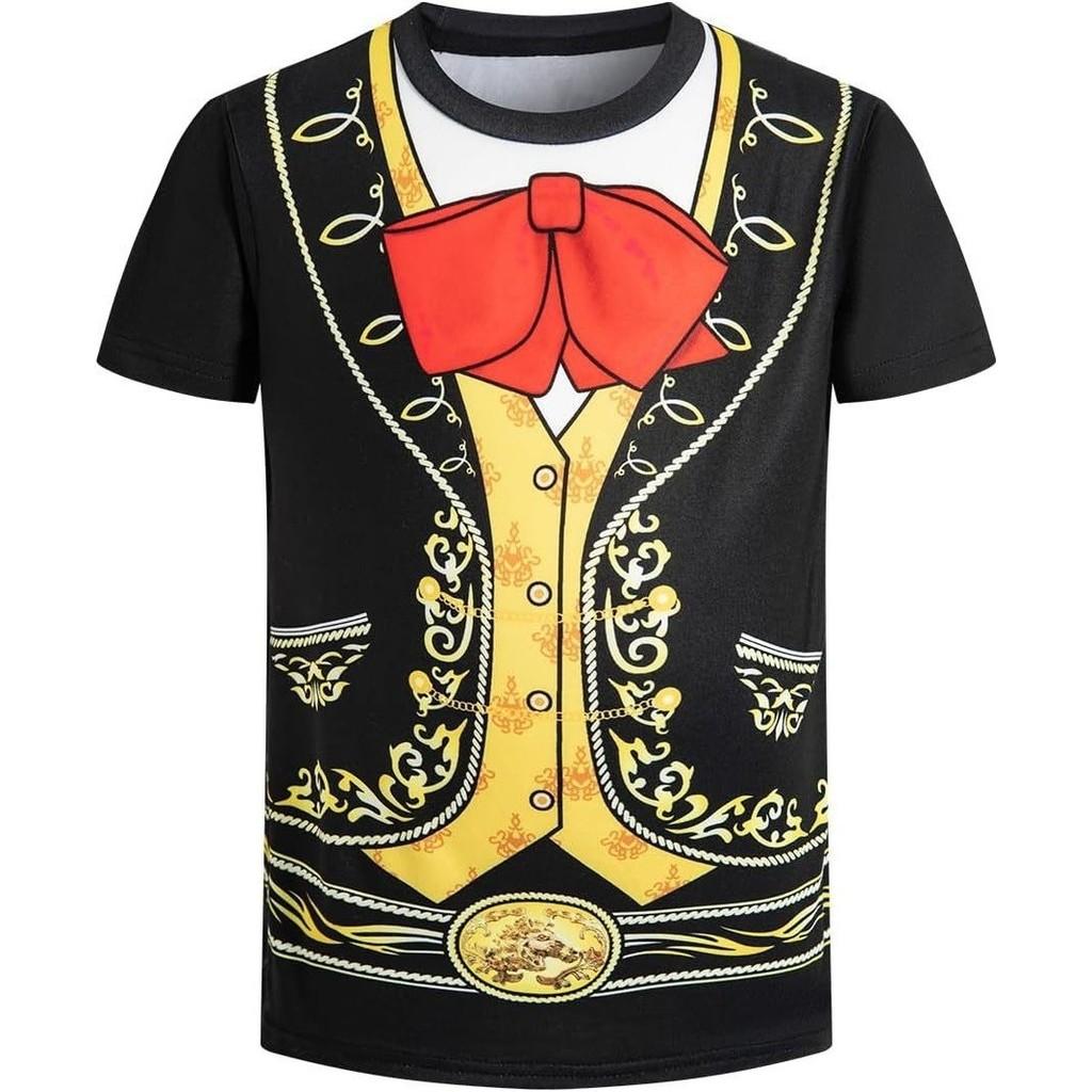 Wacky Spoof Pirate Digital Print T Shirt With Breathable Polyester For Youth Summer Casual Wear