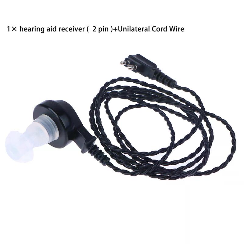 1 PCS Hearing Aid Unilateral Cord Wirebte Hearing Aid Receiver Amplifier Speaker for home and professional use