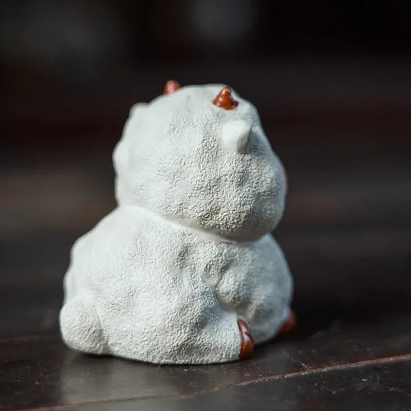 Chinese Zodiac Purple Clay Tea Pet Handmade Sheep Statue Ornaments Tea Figurine Sculpture Animal Decoration Tea Set Accessorie