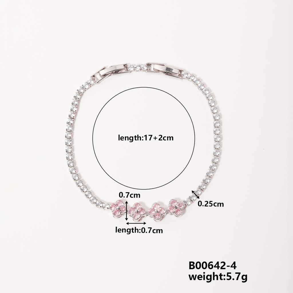 Fashion Personality Four-Leaf Clover Bracelet Trend Hip-Hop Niche Strings Women's Exquisite Bracelet Hand Jewellery