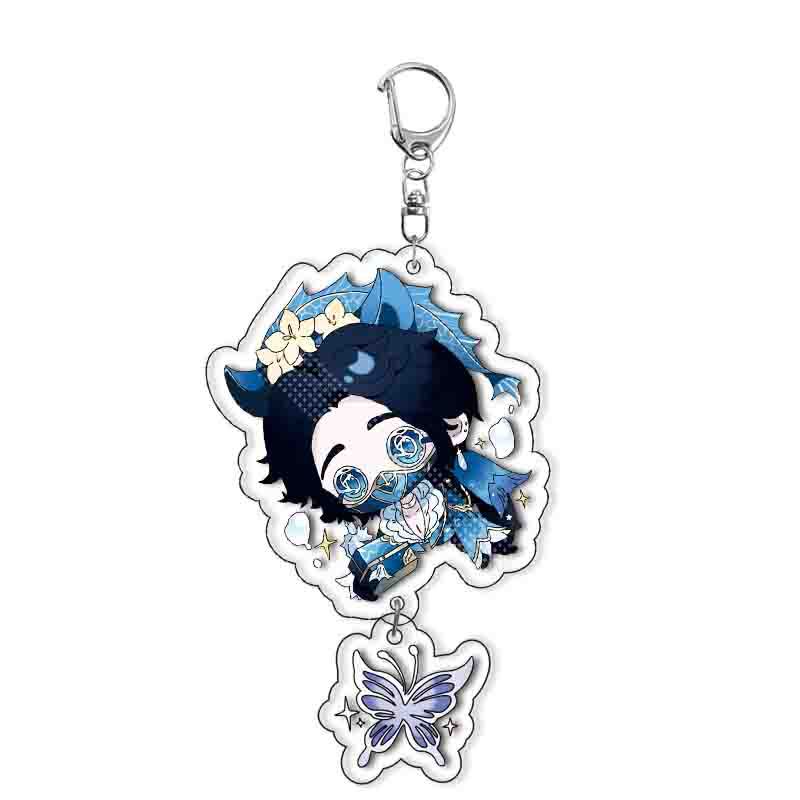 Anime Identity V Acrylic Keychain Couple Cartoon Key Ring Bag Pendant Accessories Birthday Gifts