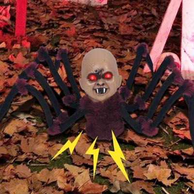 Halloween Decoration Figurine Lighted 3.9ft Prop Bendable Legs Craft Decor Toy for Porch