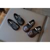 Korean Style Princess Simple Soft Sole Leather Shoes For Little Girls