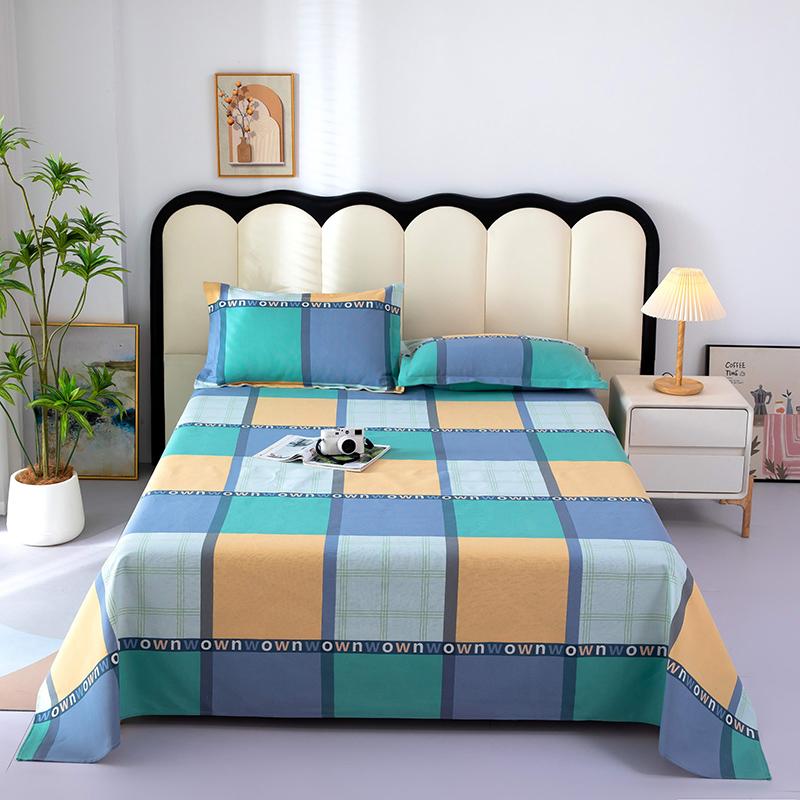 1pc Cotton Thick Bed Sheet Flower Series Double Top King Sheets for Girls Boys Kids Single Queen King Size Bed Linen