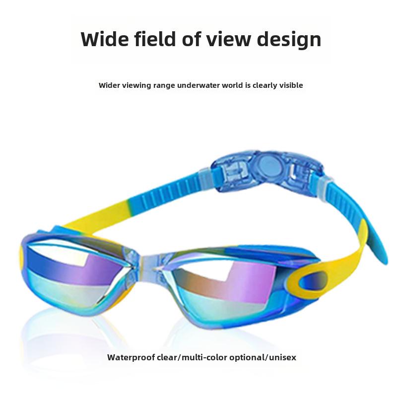 Módní dětské plavecké a potápěčské brýle s vysokým rozlišením, vodotěsné a odolné proti zamlžení, 2025