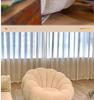 Pumpkin Style Cream Recliner: Comfy Single Sofa for Small Apartments
