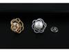 Elegant Rose Brooch with Zircon and Pearl for Women
