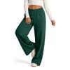 Women's Casual -Lined Wide Leg Sweatpants with Drawstring and Pockets for Everyday Wear