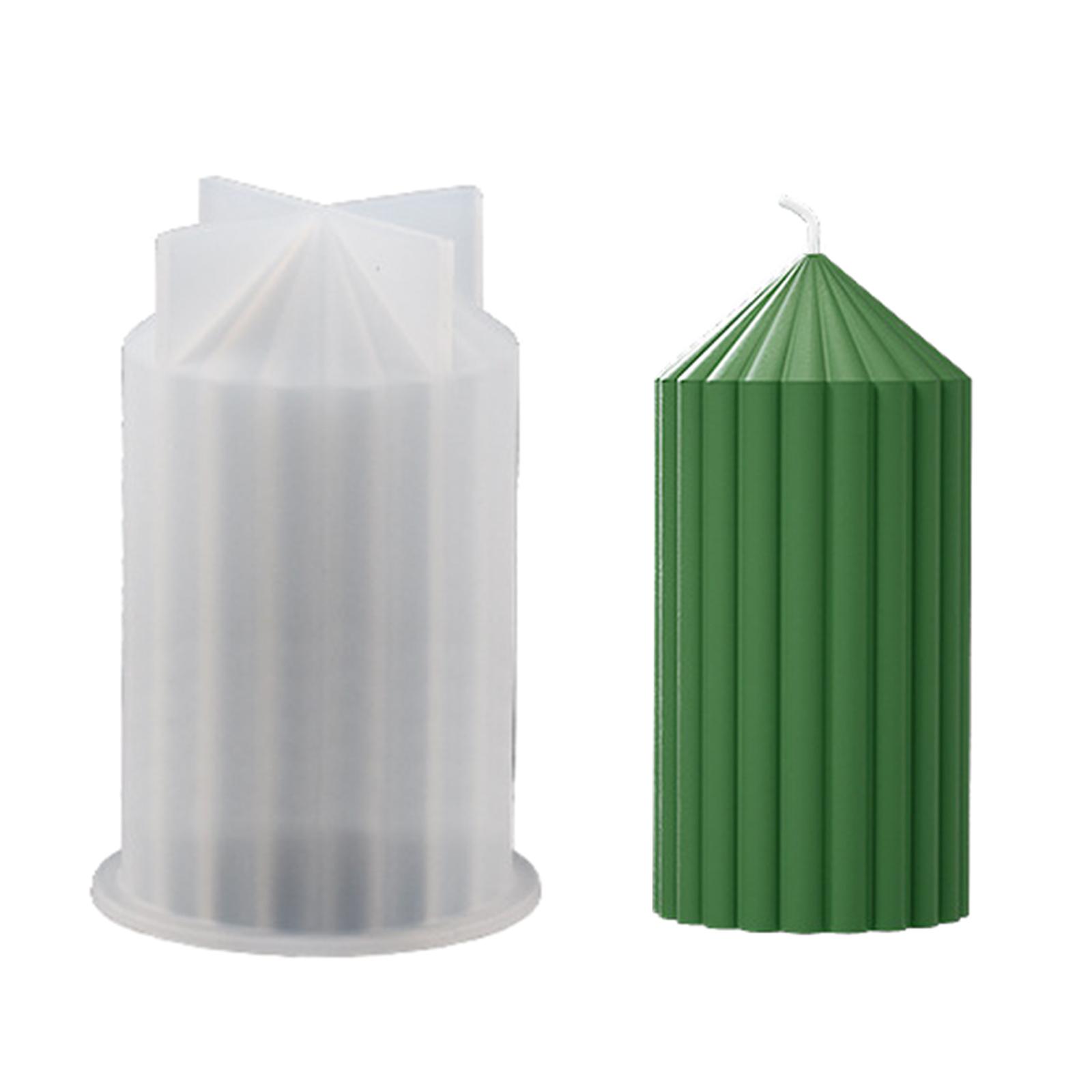 

Цилиндрическая силиконовая форма для свечей для изготовления свечей, колонна, ароматерапевтическая форма для свечей, форма для литья эпоксидной смолы для мыла B