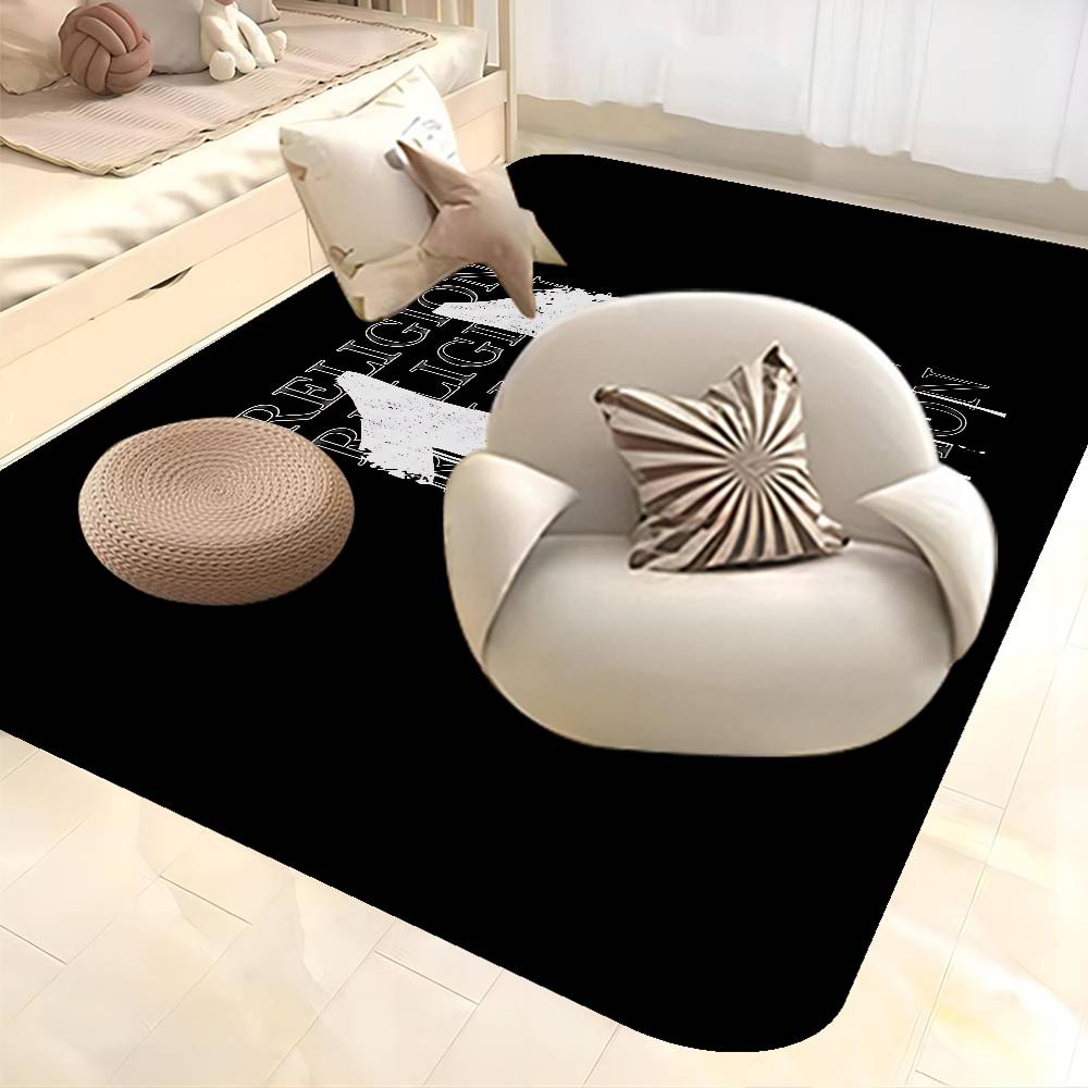 Denim T-True R-Religion Floor Mat Non-Slip Laundry Room Mat Laundry Decor Balcony Child Living Room Bedside Mats