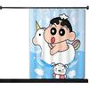 Shower Crayons Shinchans Curtain Waterproof Polyester Fabric Paint Colorful Bath Curtains Home Bathroom Decor Curtain With Hook