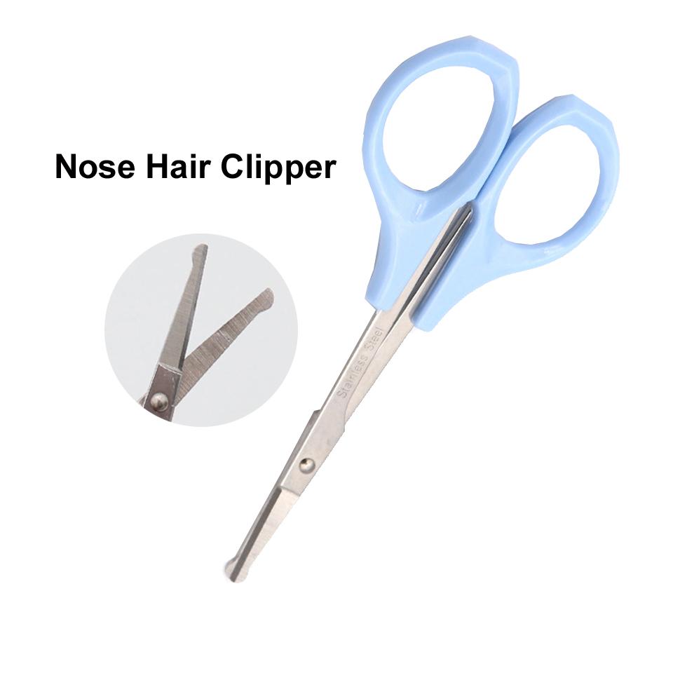 

Ножницы для бровей, триммер, лезвия из нержавеющей стали, прямой локоть, триммер для ресниц, ножницы для бритвы, машинка для стрижки волос в носу