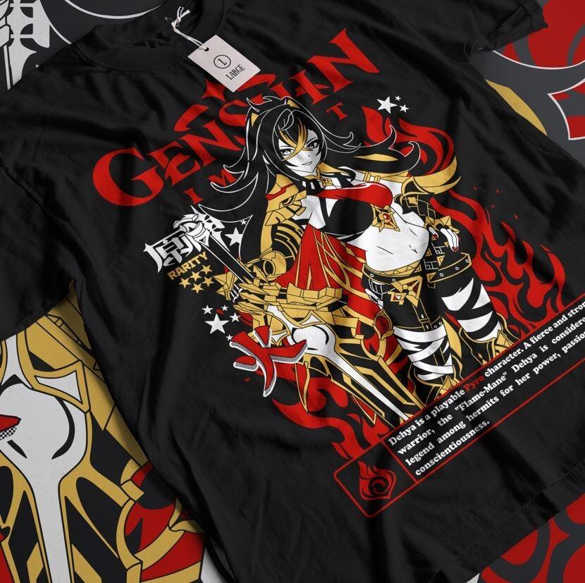 

Dehya Genshin Impact T-shirt genshin impact,zhongli,Hu Tao,Anime,Manga,All Size 4XL