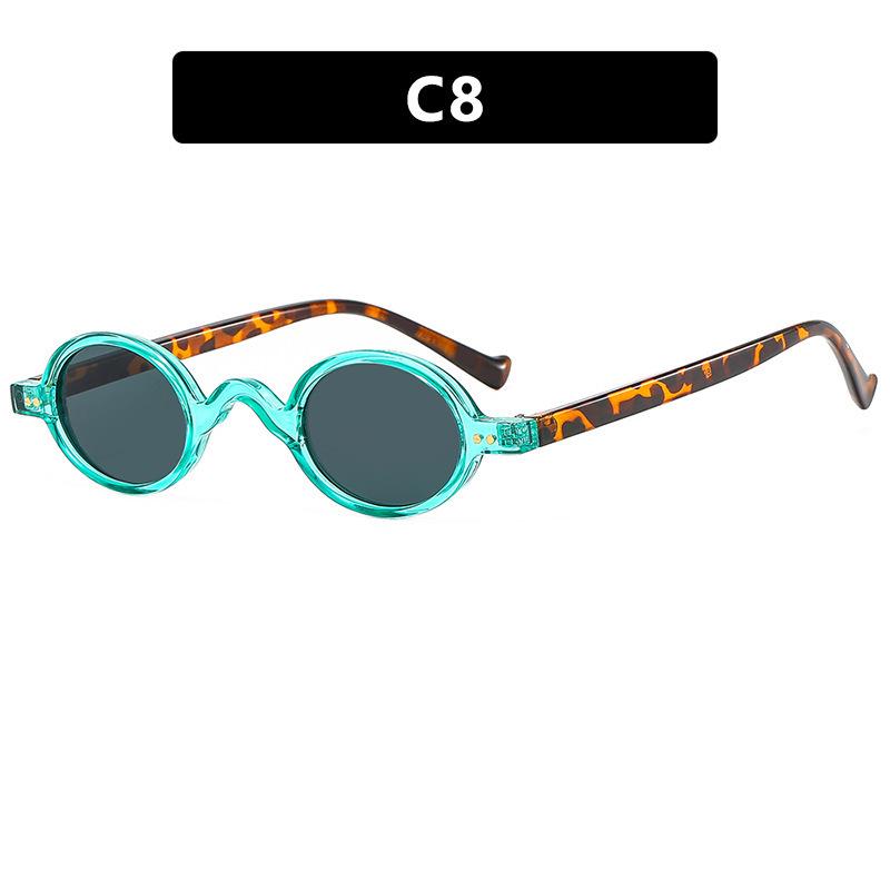 Trendy Women's Retro Round Frame Anti-UV Sunglasses