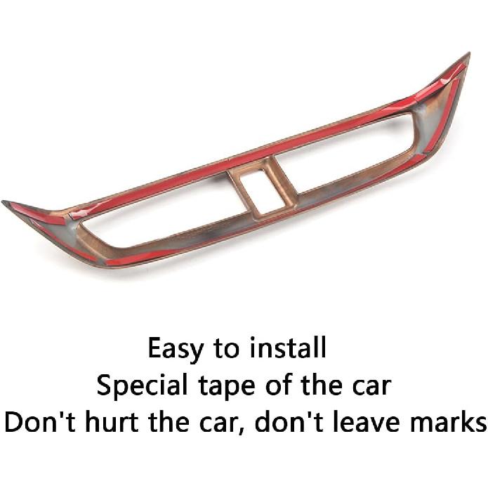 Car Accessories Fit For Honda CR-V CRV 2017 2018 2019 2020 2021 2022 Interior Center Console Middle AC Air Outlet Vent Trim (Matte Silver) ABS 1 PC