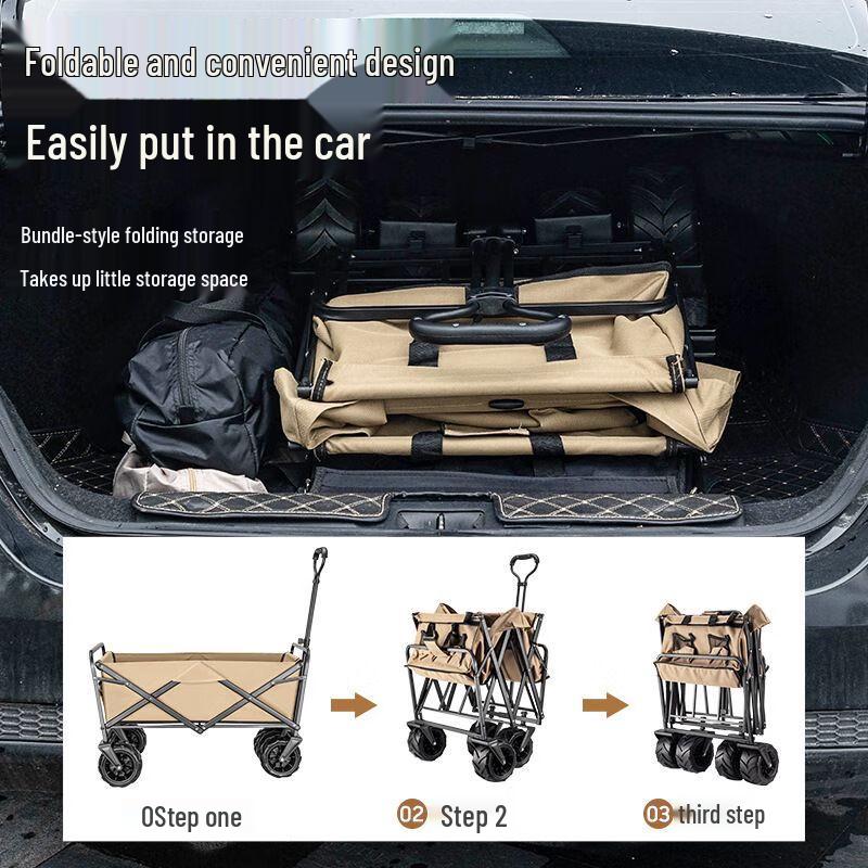 Carro de Utilidad Plegable para Exteriores Jinuolan