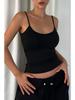 2025 Euro-American Women's Backless Solid Camisole Vest - Slim & Sexy Base Layer Outerwear