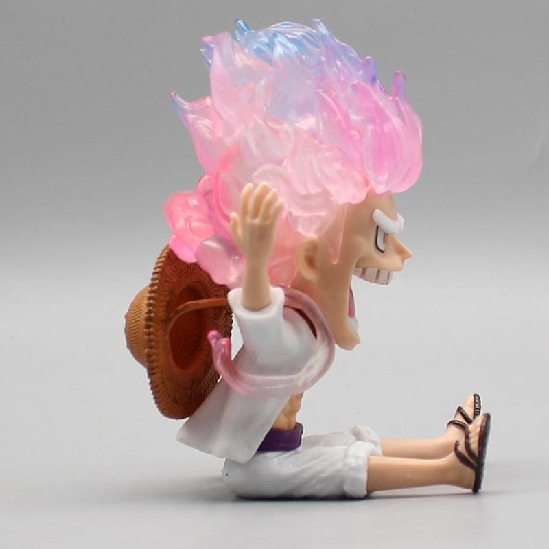 10cm One Piece Anime Figure Luffy Gear 5 Figurine Sun God Luffy Nika Pvc Action Figurine Statue Collectible Model Doll Kids Toys
