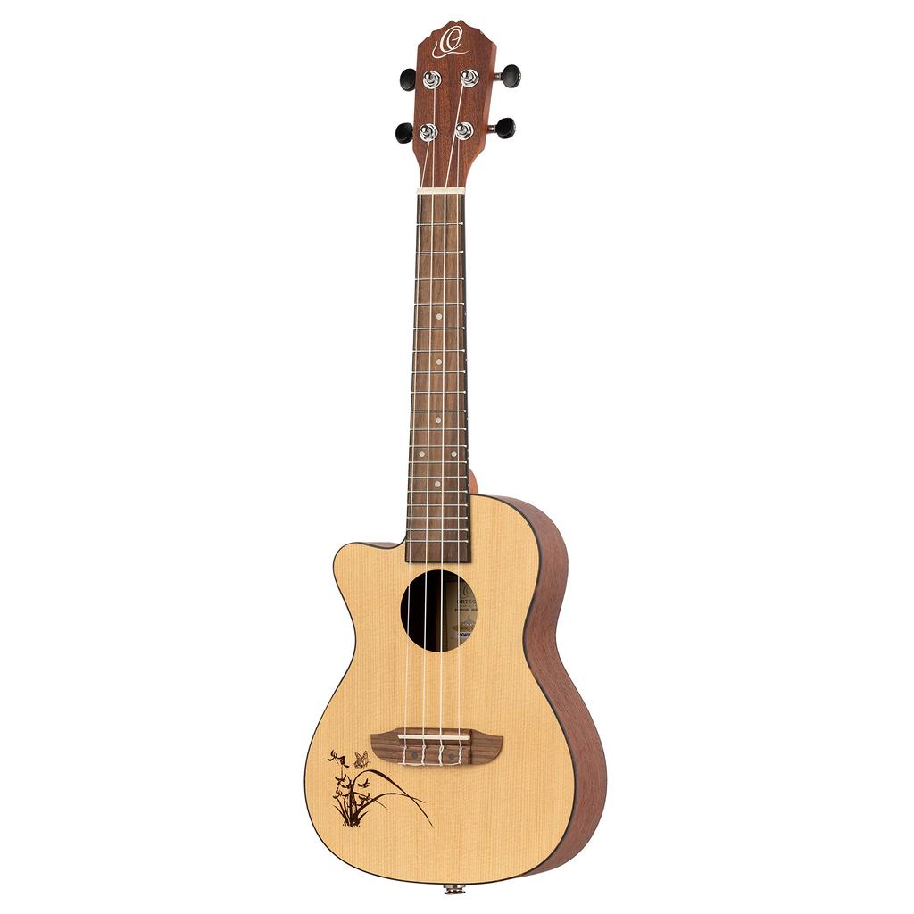 ORTEGA Ukulele BONFIRE Series Spruce Top Concert Cutaway Bag Left-handed RU5CE-L (Gig Included) []