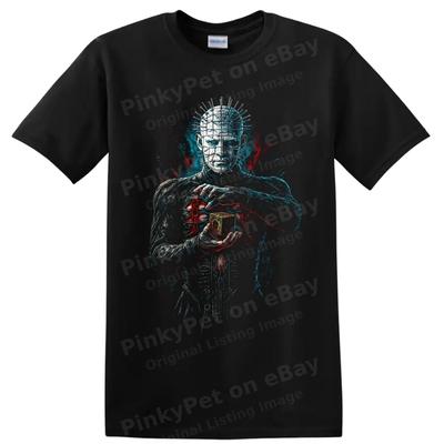 Pinhead Hellraiser Horror Movie T Shirt Cenobite Halloween Tee Black Fan Gift