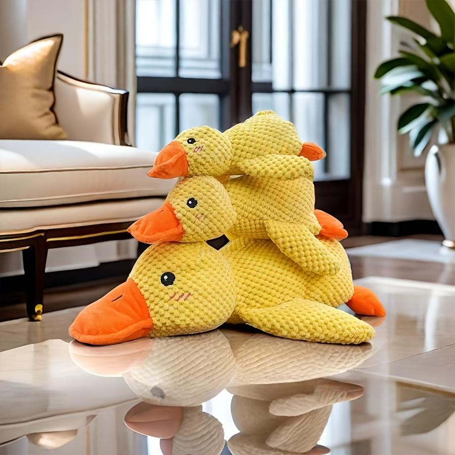 Interactive Plush Duck Dog Toy with Squeaker – Durable Chew Toy for Small To Medium Dogs, Fun Barking Sound for Playtime & Teeth Grinding