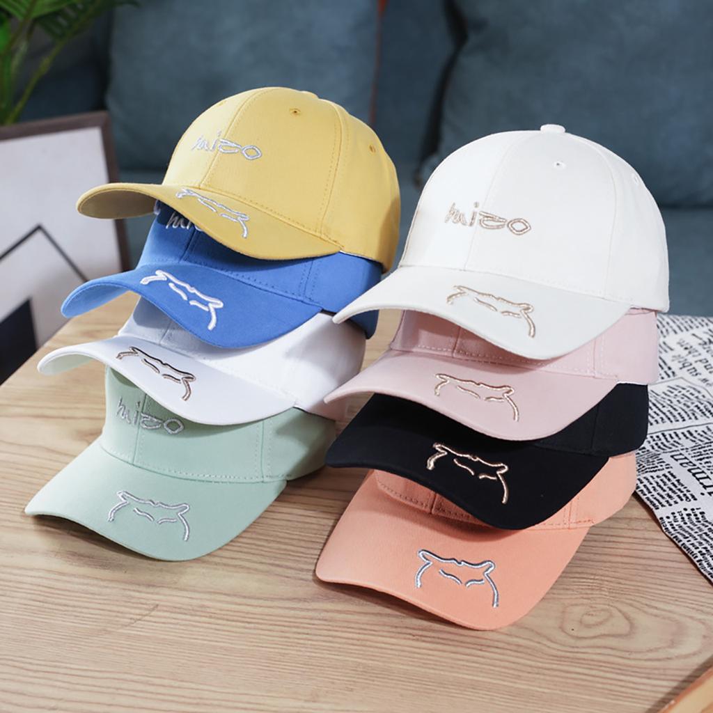 Tongue Duck Blocking UV Protection Sun Women For Hat Baseball Stitching Embroidered Cat Ricygvm Hats Cute Letter Peaked Cap Unisex Solid Color